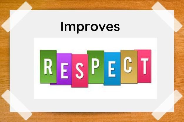Improves respect